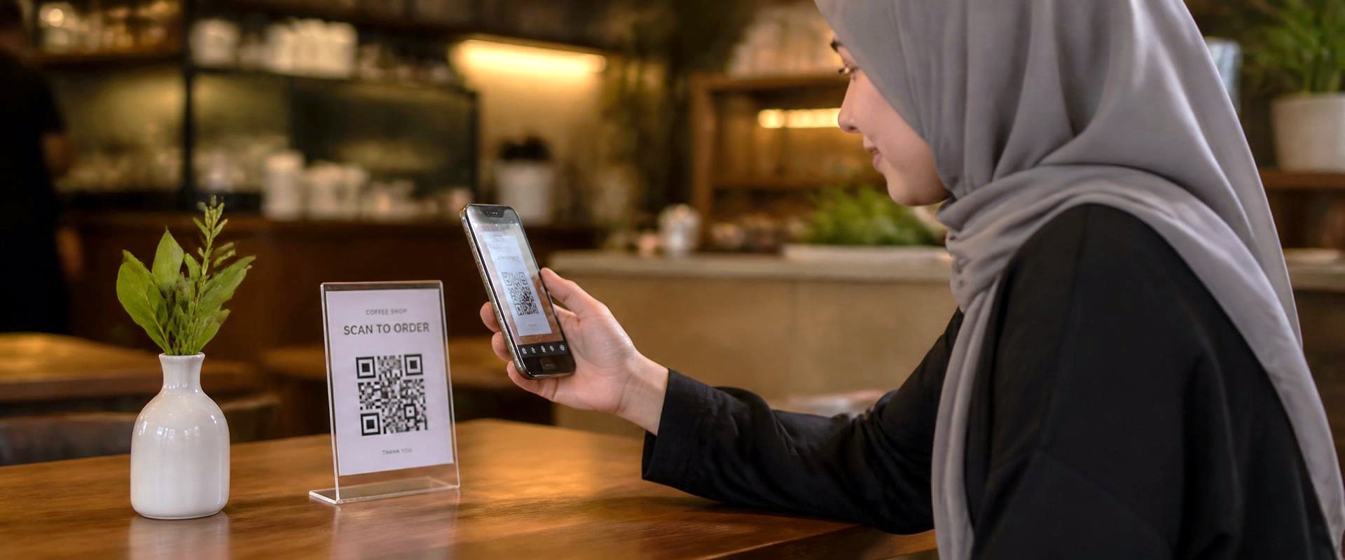Ilustrasi QR code menu CekMenu